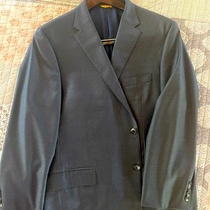 Hickey Freeman gray wool suit
